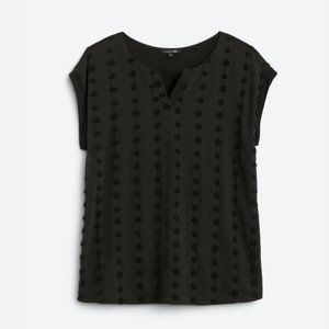 Papermoon Reece Textured Blouse - Black